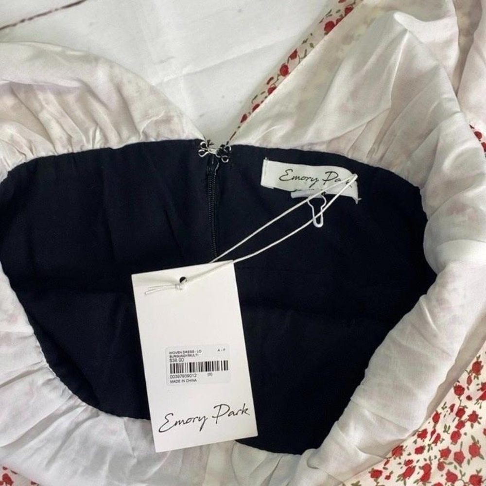 Express Emory Park Floral Midi Dress Size Small - Picture 9 of 11